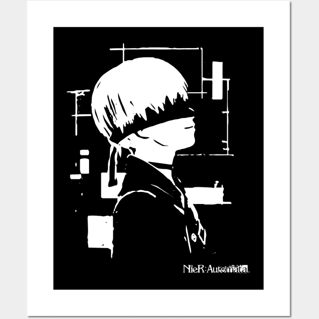 9S Scan Unit YoRHa Android Nier Wall Art by Asiadesign